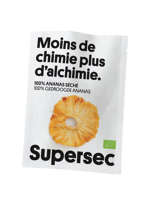 Ananas bio séché format pocket (prêt à vendre) - 1