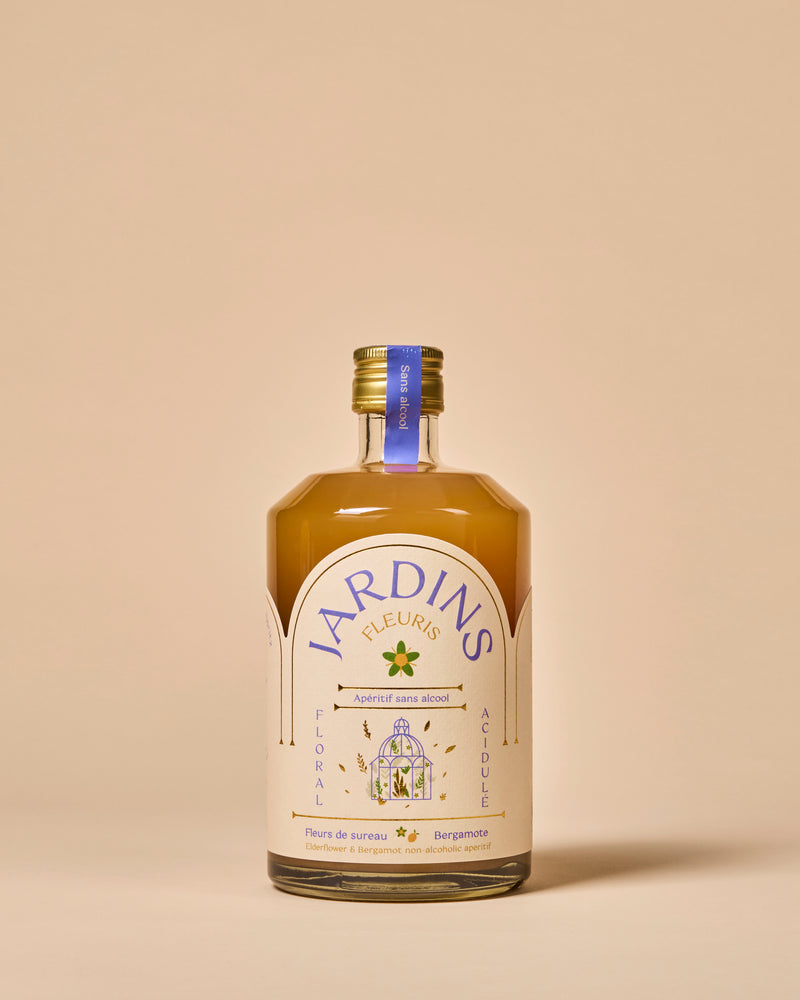 Apéritif sans alcool bio jardins fleuris (fleurs de sureau & bergamote) - 1