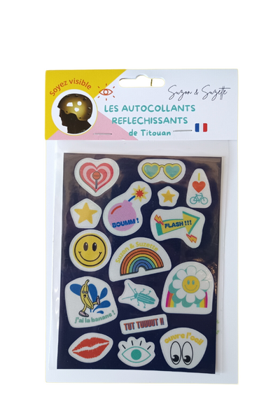 Autocollants réfléchissants fun - 1