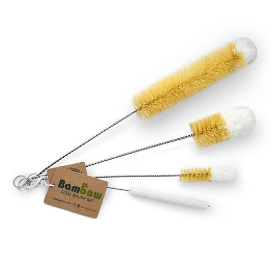 Bambaw -- Brosses à bouteille - 4 brosses