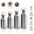Bambaw -- Bouteille isotherme en acier inoxydable (Couleur Acier Naturel) - 350mL