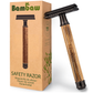 Bambaw -- Rasoir de sûreté affiné en bambou (noir)