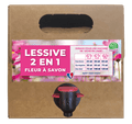 Bulle Verte -- Lessive liquide 2 en 1 fleur à savon - 3 l