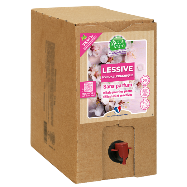 Bulle Verte -- Lessive liquide hypoallergénique Vrac - 10 kg – Aventure bio