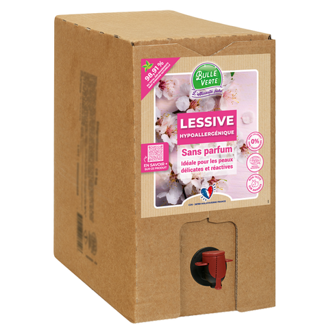 Bulle Verte -- Lessive liquide hypoallergénique Vrac - 10 kg