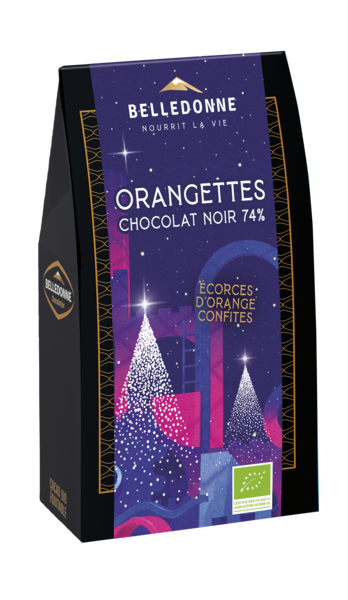 Ballotin orangettes chocolat noir 74% - 1