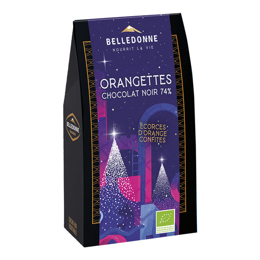 Ballotin orangettes chocolat noir 74% - 1