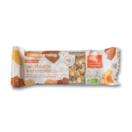Barre de granola chocolat cacahuète bio (nouvelle recette) - 1