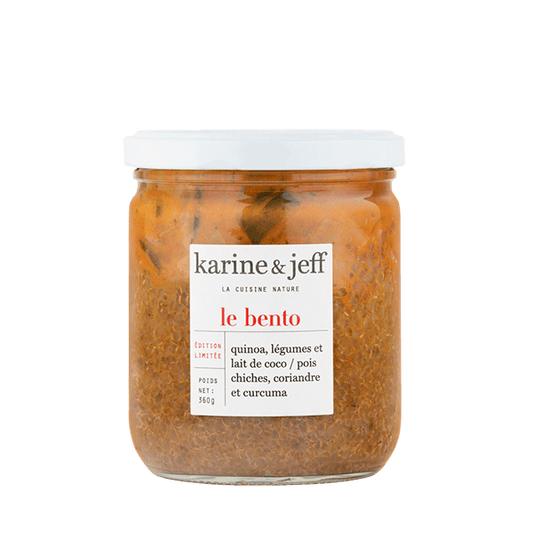 Bento bio d'automne (quinoa légumes, lait de coco, pois chiches, coriandre et curcuma) - 1