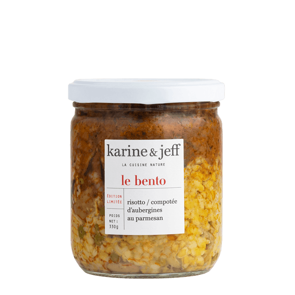 Bento bio d'automne (risotto, compotée d'aubergines au parmesan) - 1