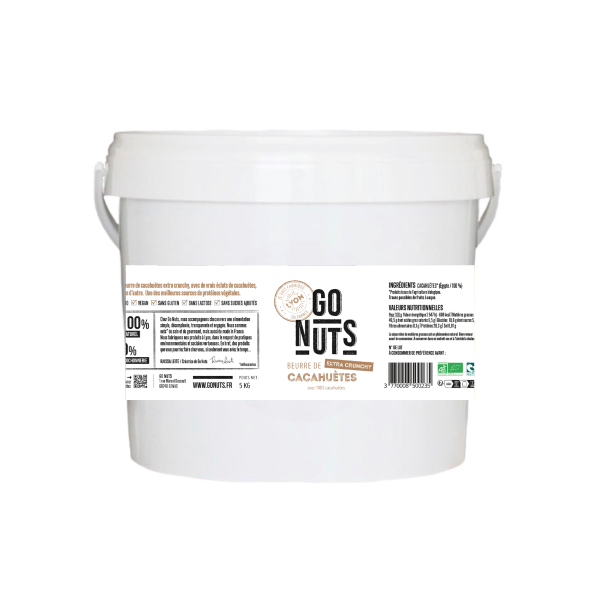 Beurre de cacahuètes extra crunchy bio - 1