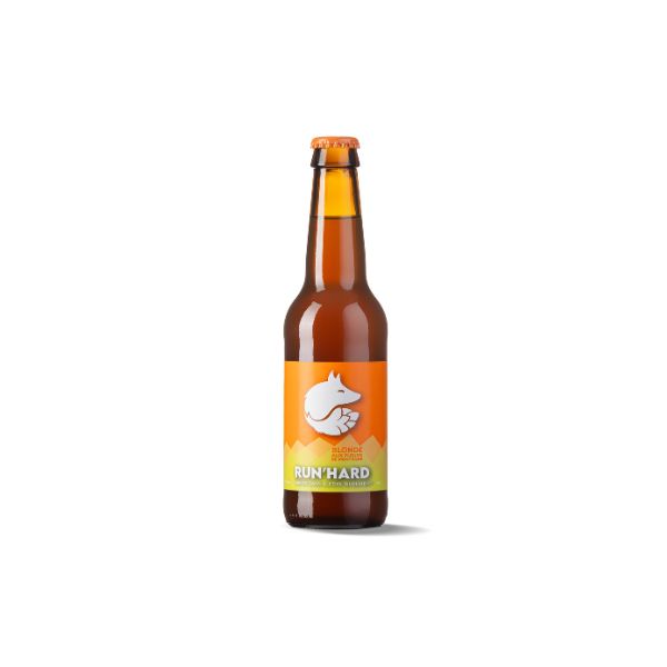 Run'hard -- échantillon bière sans alcool blonde bio aux fleurs de montagne - 33 cL