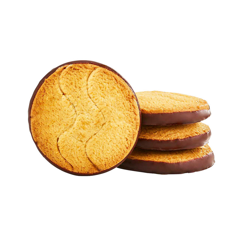 Biscuit nappé chocolat noir bio - 1