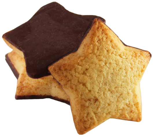 Biscuits étoile orange chocolat noir bio - 1
