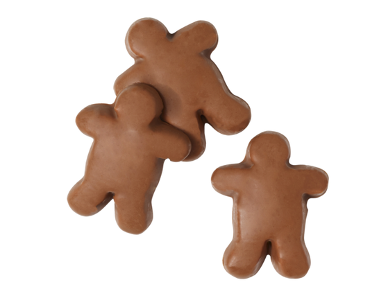 Biscuits p'tit bonhomme noisette enrobé de chocolat bio - 1