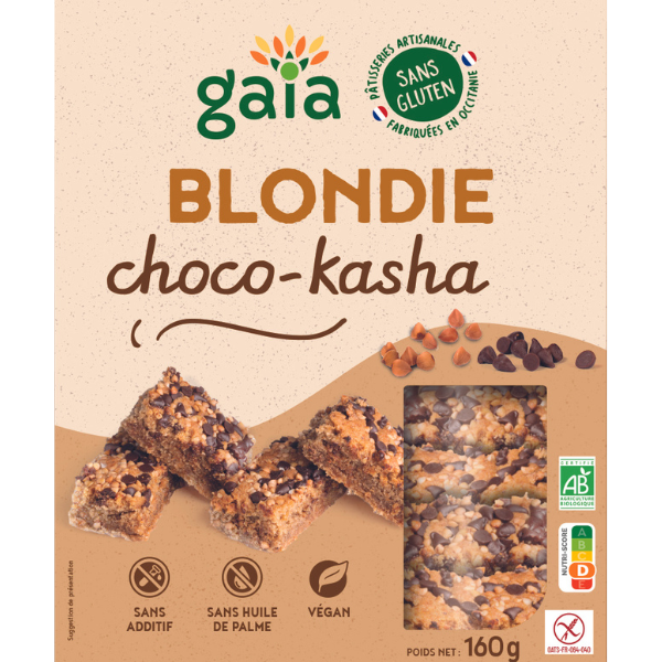 Gaia -- Blondie choco kasha bio - 160 g x 5