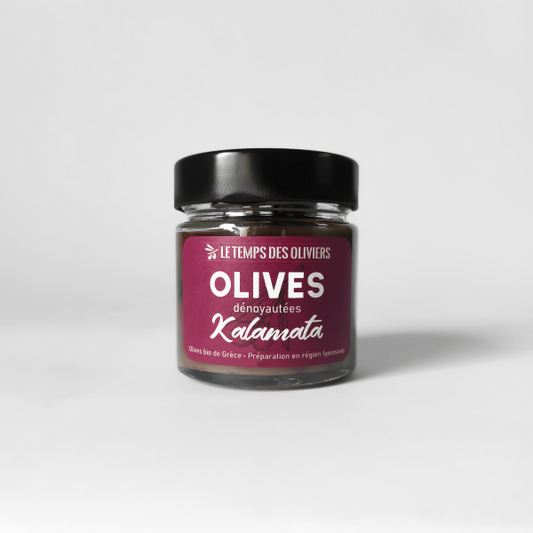 Le Temps Des Oliviers -- Olives kalamata dénoyautées bio (origine Grèce) - 180 g