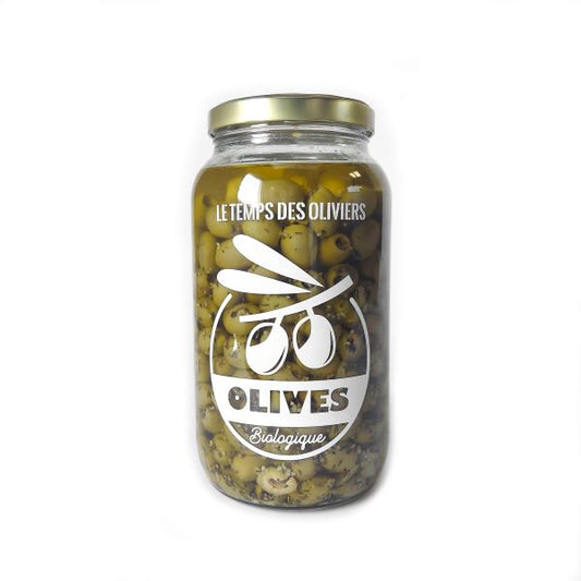 Le Temps Des Oliviers -- Cocktail olives ail & thym bio Vrac - 2.6 kg