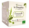 Tisanes Le Dauphin -- Infusion bio camomille origine drôme (origine France) - 20 infusettes