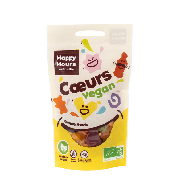 Bonbon coeur vegan & bio en sachet - 1