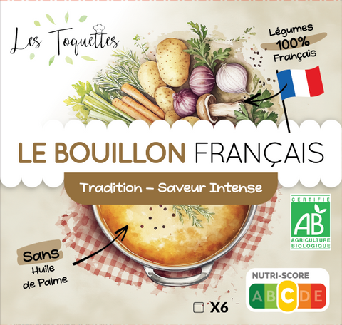 Bouillon cube bio tradition emballage hompecompost (prêt à vendre) - 2