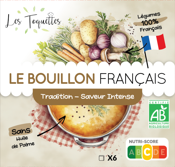 Bouillon cube bio tradition emballage hompecompost (prêt à vendre) - 2
