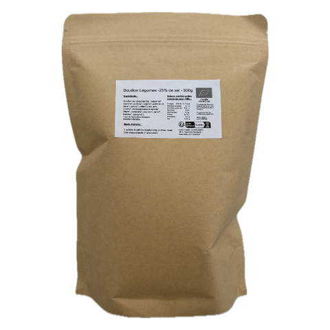 Bouillon légumes désyhdraté bio (-25% de sel) - 1