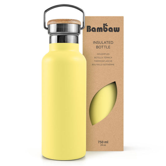 Bouteille isotherme en acier inoxydable (couleur jaune impérial) - 1