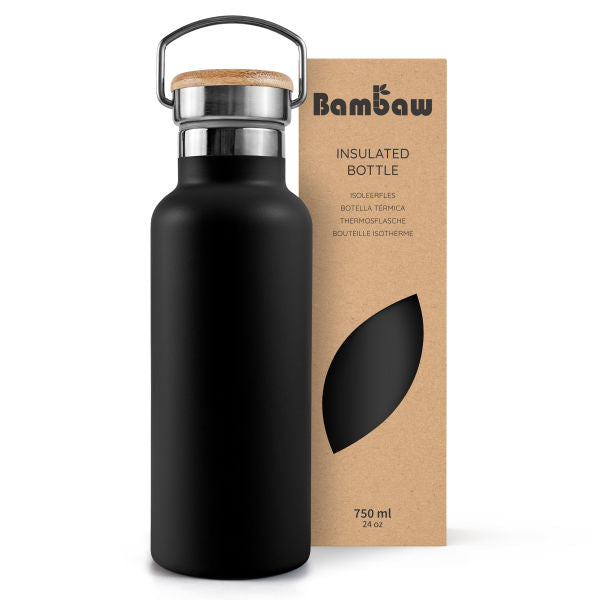 Bouteille isotherme en acier inoxydable (couleur noir onyx) - 1