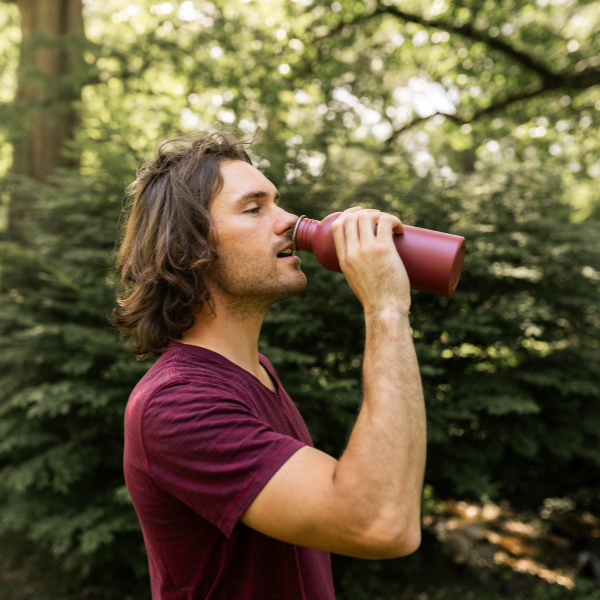 Bouteille isotherme en acier inoxydable (couleur rouge cerise) - 2