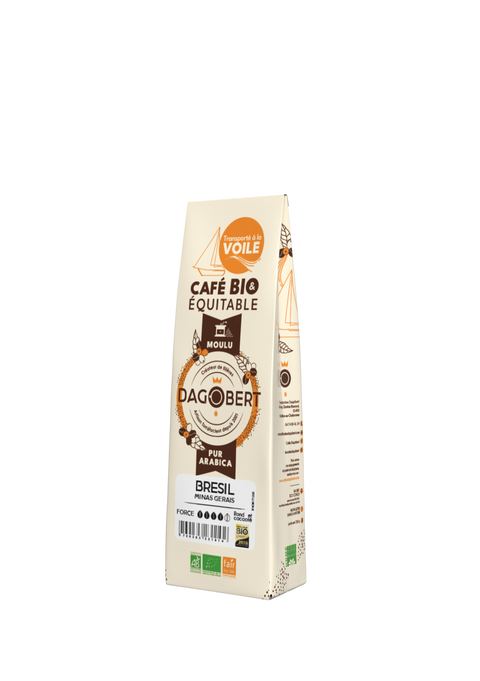 Brésil à la voile 100 % arabica, bio, équitable, demeter - moulu - 1