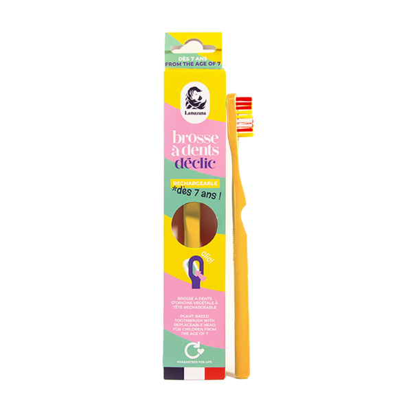 Brosse à dents rechargeable enfant (coloris jaune) - 1