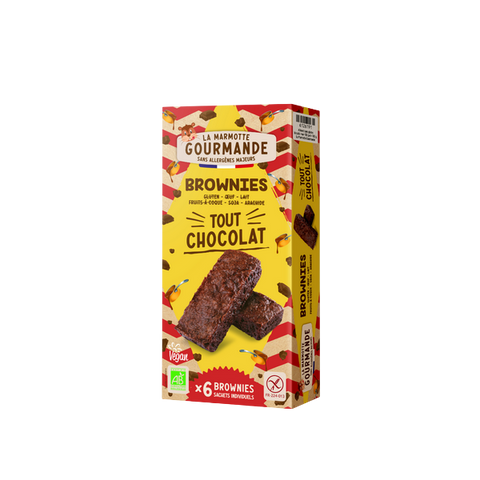 Brownies bio tout chocolat (sans allergènes) - 1