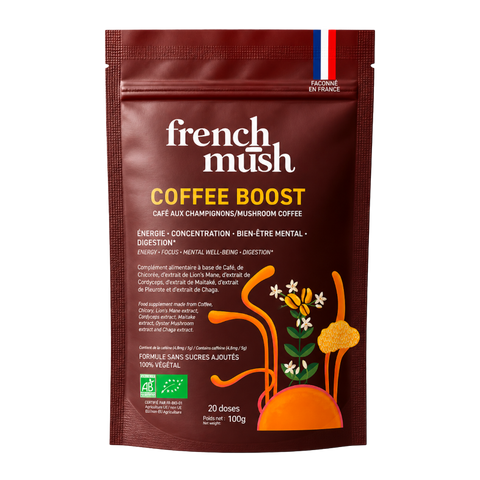 French Mush -- Coffee boost bio (aux champignons fonctionnels) - 100g (20 doses)