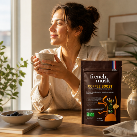 French Mush -- Coffee boost bio (aux champignons fonctionnels) - 100g (20 doses)