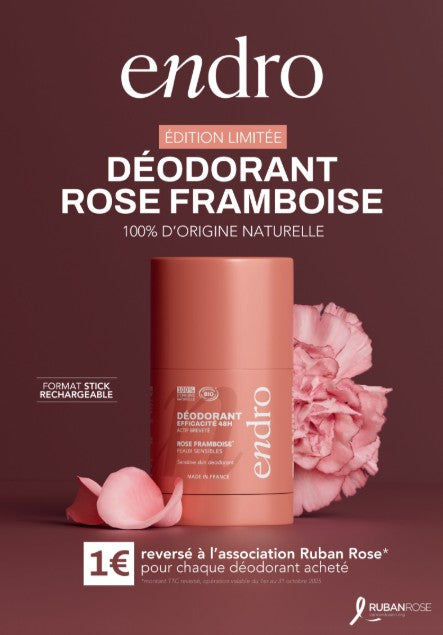 Endro -- Affiche A2 déodorant rose stick framboise