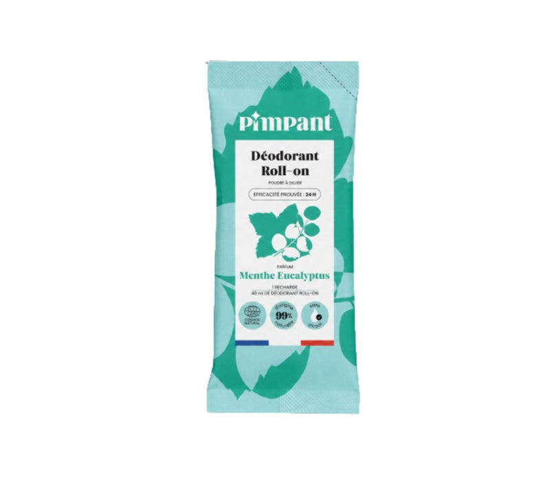 Pimpant -- Déodorant menthe eucalyptus à diluer (recharge) - 20 g