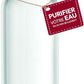 Carafe filtrante en verre borosilicate + 1 filtre à eau naturel  - 1
