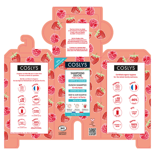 Coslys -- Casquette pour le shampoing douche fruits rouges 10 kg