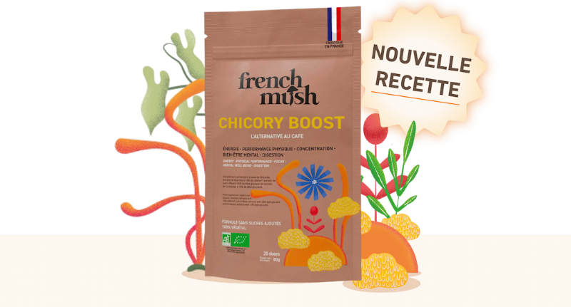 French Mush -- Chicory Boost bio (aux champignons fonctionnels) - 100g (20 doses)