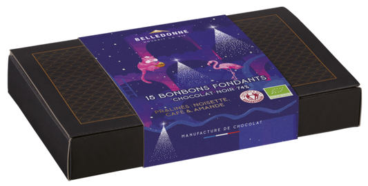 Coffret Noir 15 bonbons bio - 1