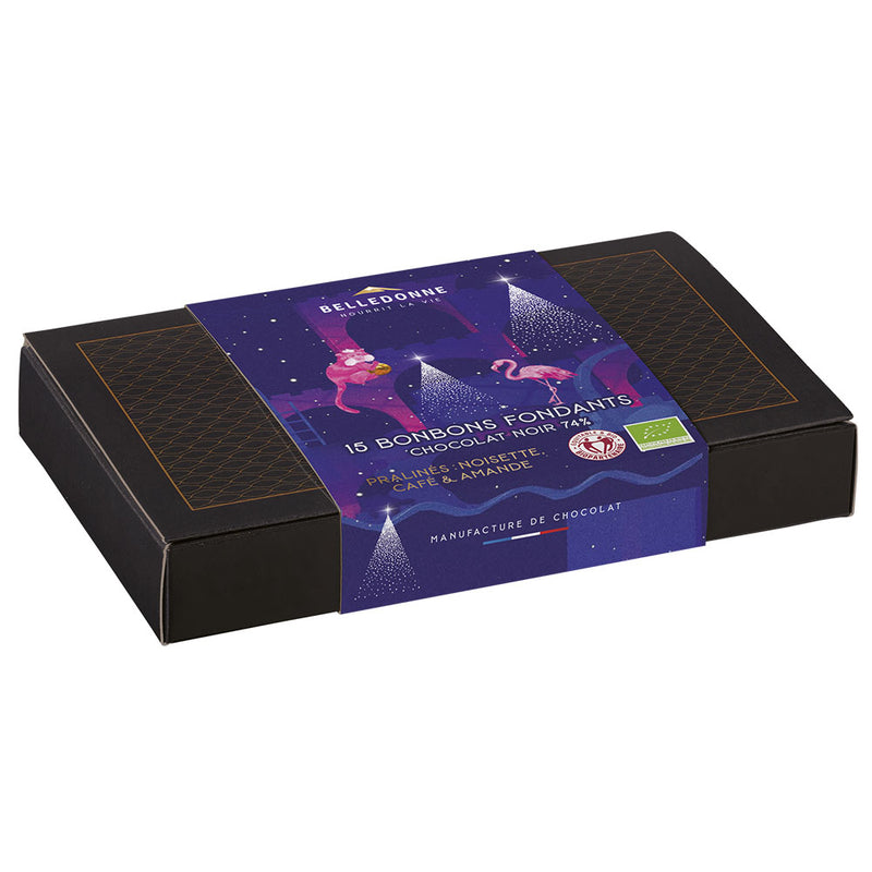 Coffret Noir 15 bonbons bio - 1