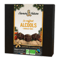 Coffret assortiment de 16 chocolats noirs bio aux alcools - 1