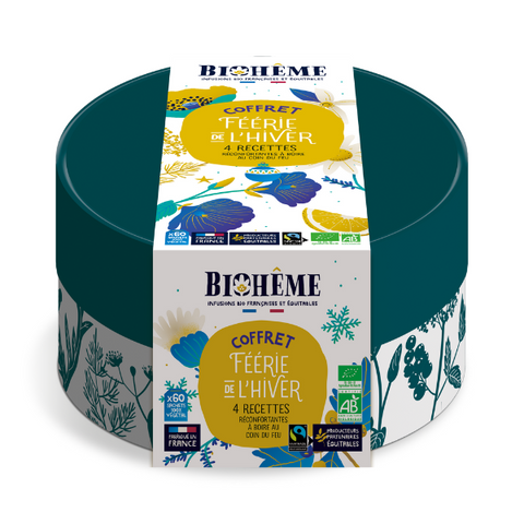 Biohême -- Pré-commandes Noël Coffret Féérie de l'Hiver bio - 60 infusettes
