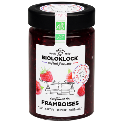 Confiture framboises bio - 1