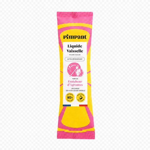 Pimpant -- Liquide vaisselle agrumes à diluer (recharge) - 25 g