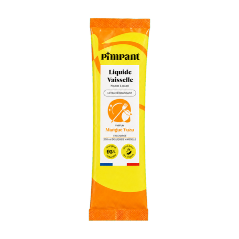 Pimpant -- Liquide vaisselle mangue yuzu à diluer (recharge) - 25 g