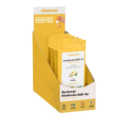 Pimpant -- Display vide recharges déo vanille