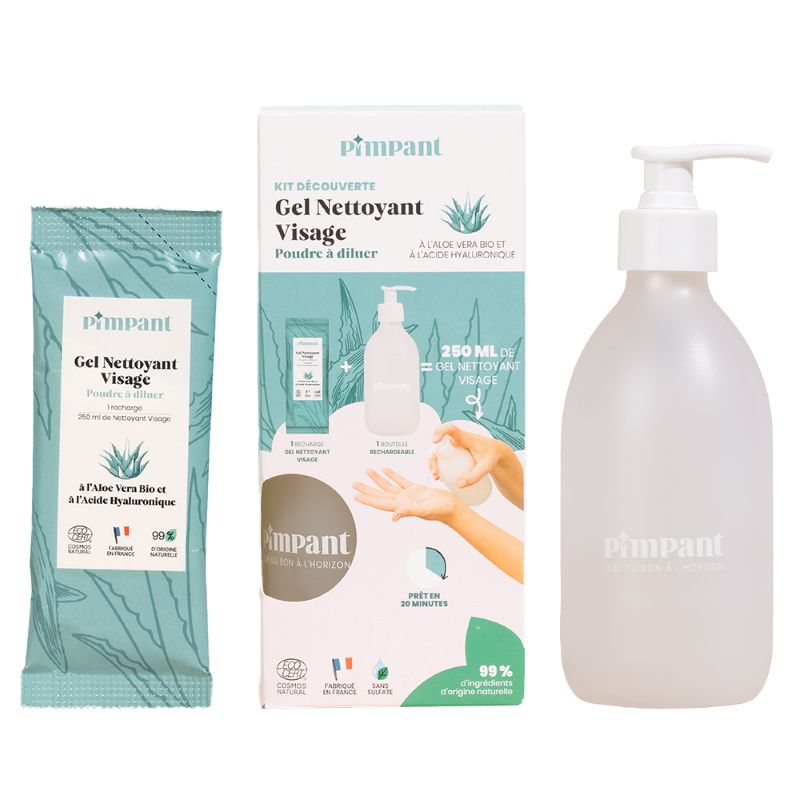 Pimpant -- Nettoyant visage aloe vera (kit découverte) - 20 g