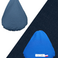 Couvre selle bleu bicolore (extra large anti pluie) - 1